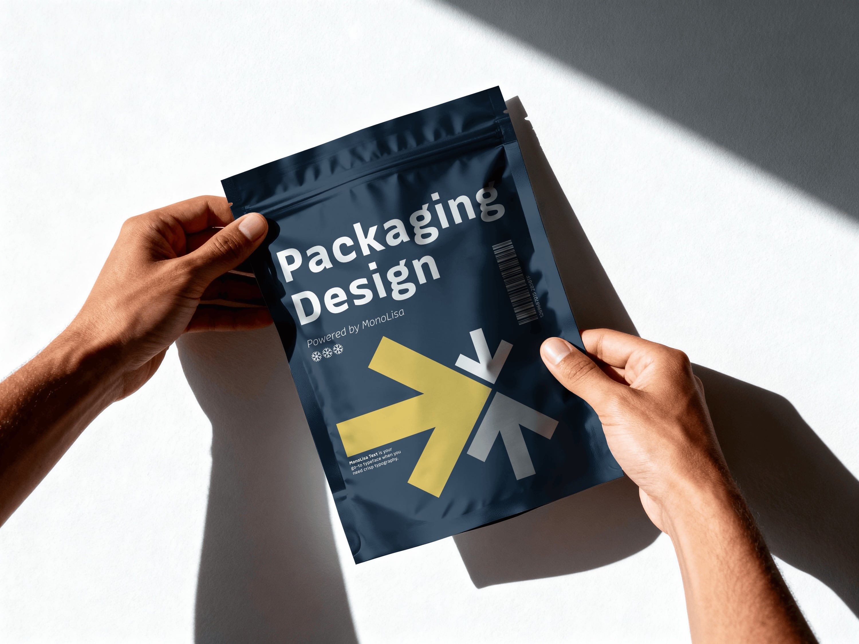 MonoLisa Text in packaging design